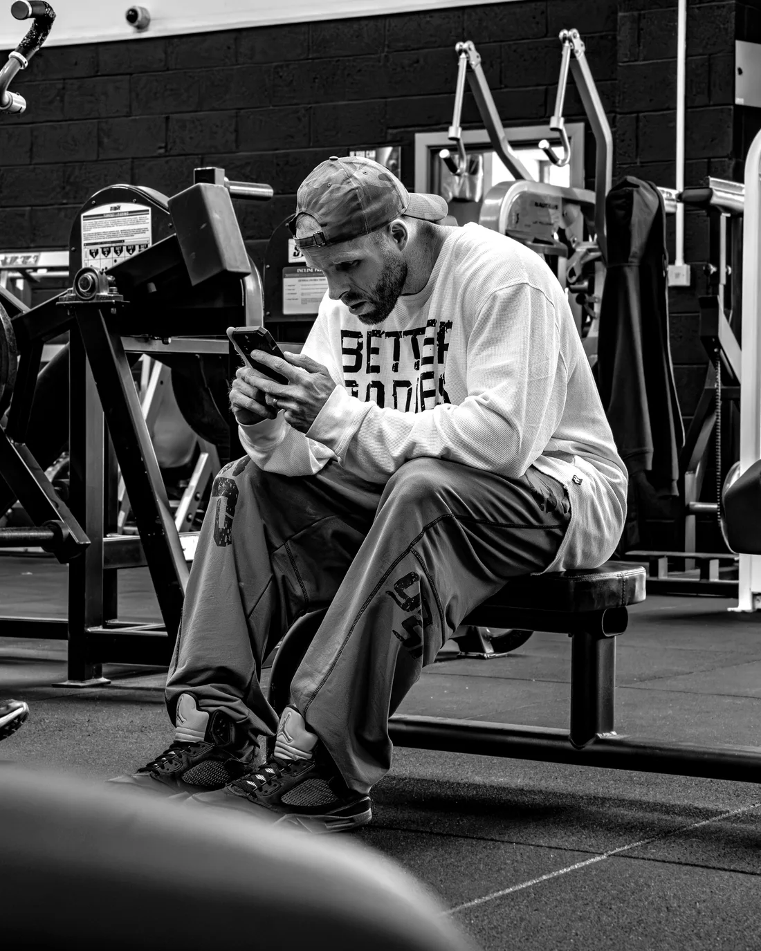 Michael Fox in the gym